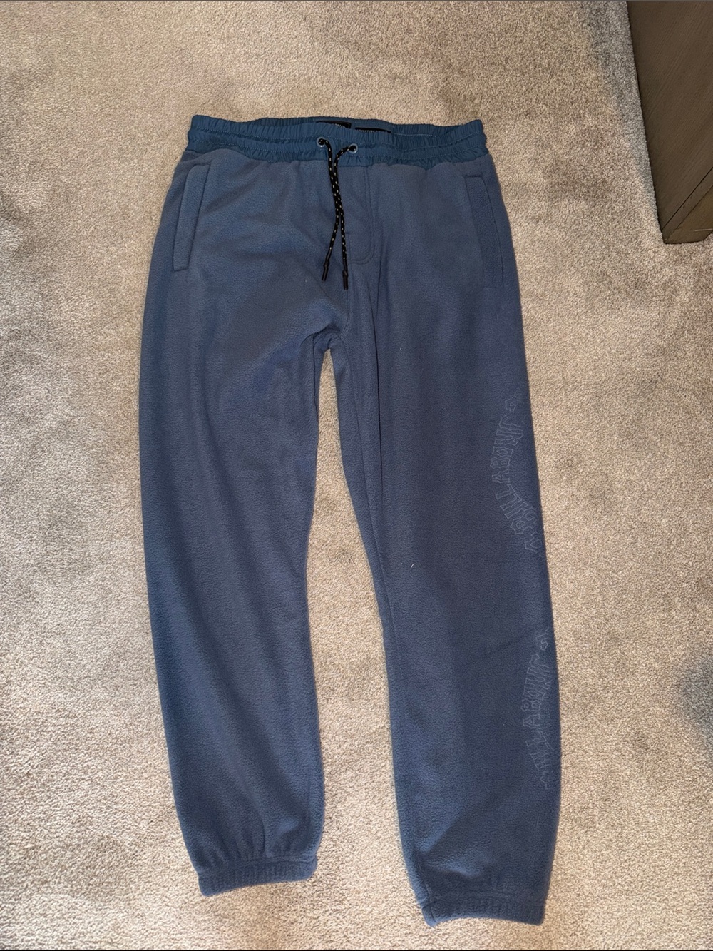 Men's Billabong Navy Blue Fleece Jogger Pants - Casual Comfort